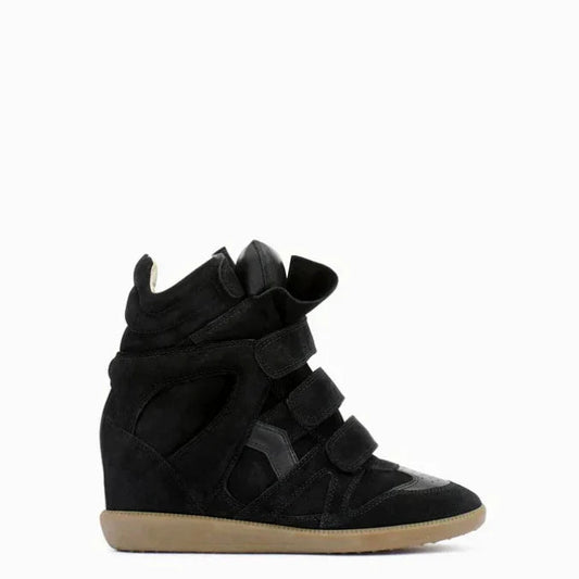 High heel wedge sneaker