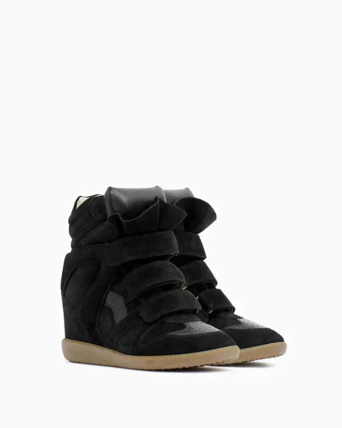High heel wedge sneaker