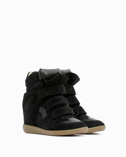High heel wedge sneaker